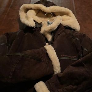 Men Suede Phat Farm Jacket